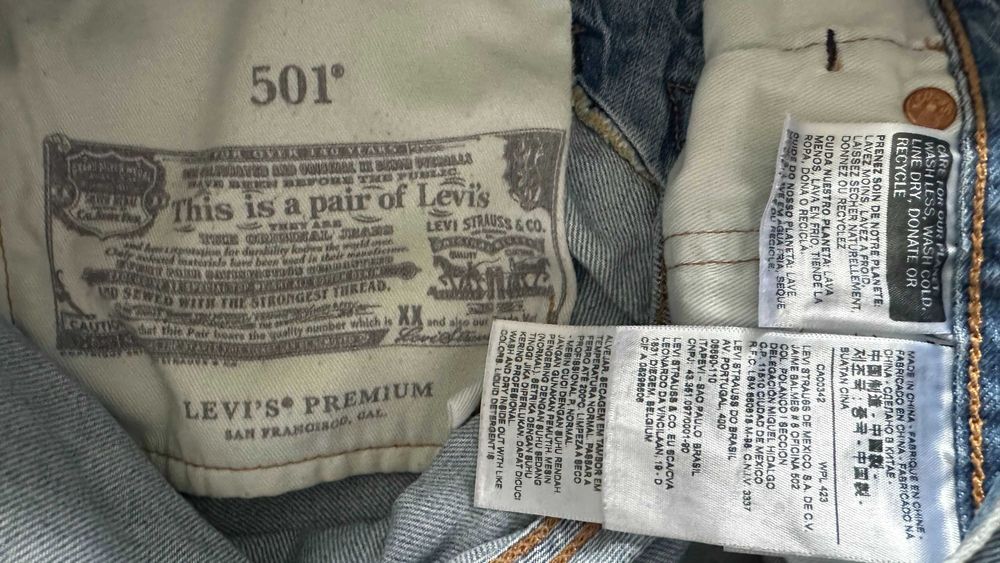 Levis 501 W30 Szorty Krótkie Spodenki Piękne