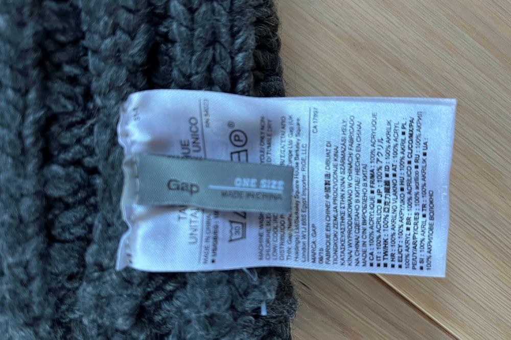 Зимний снуд хомут шарф Gap серого цвета