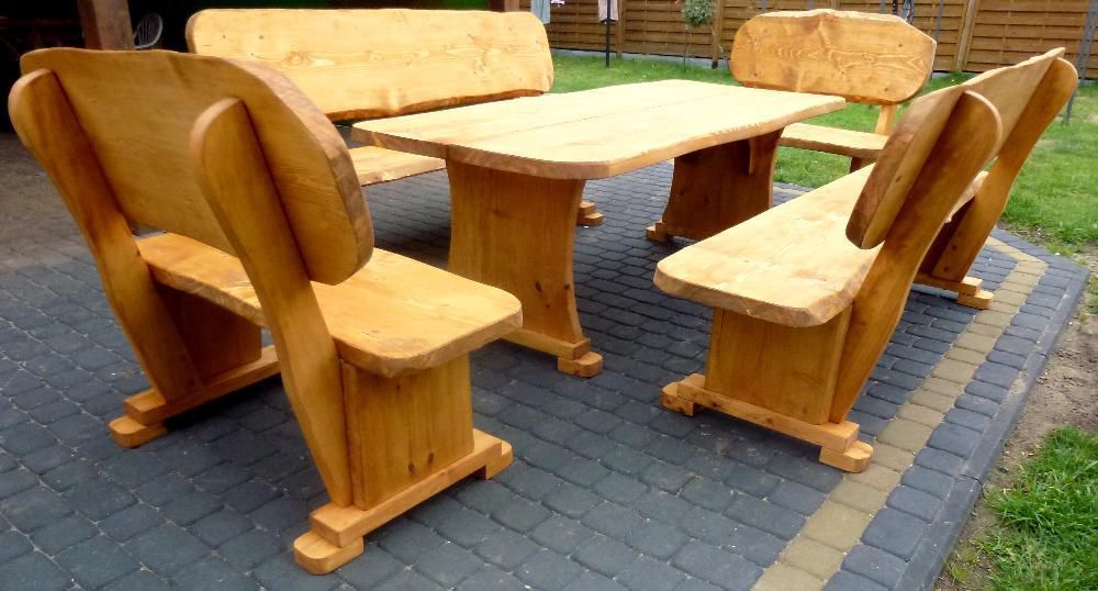 meble barowe ogrodowe drewniane huśtawki stół ławka z drewna dostawa