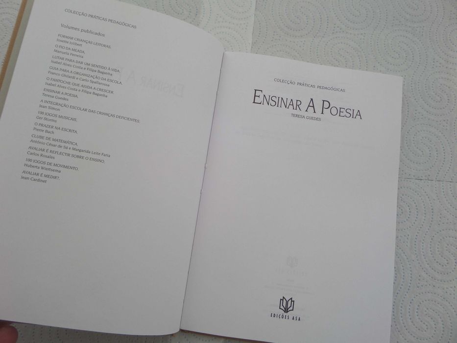 Ensinar a poesia De Teresa Guedes