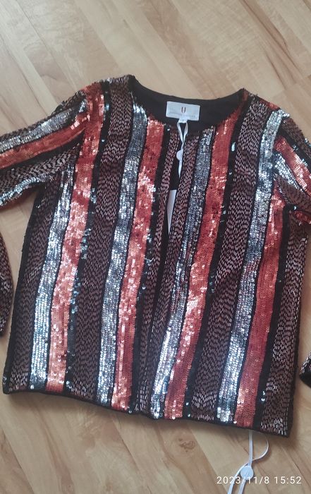 Kardigan Forever Unique multicolor metalic Nowy