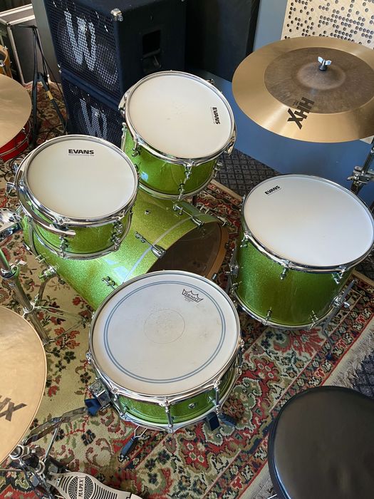 Ddrum Dios Maple (Green Sparkle) – Pro Shell Set + Werbel (100% North American Maple)