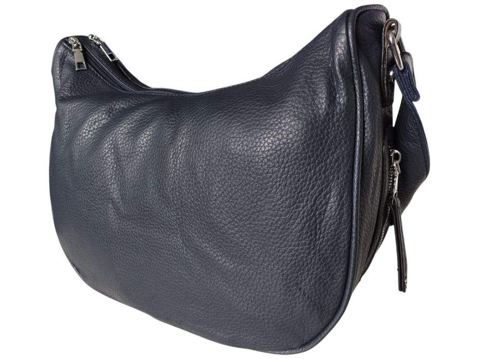 Stylowa Mała Listonoszka na Ramię Niebieska, Miejska Torebka