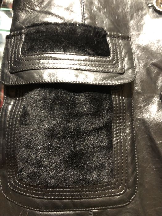 Кожанная дубленка