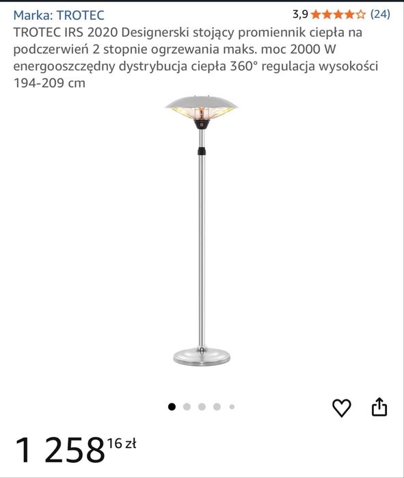 Lampa ogrodowa TROTEC