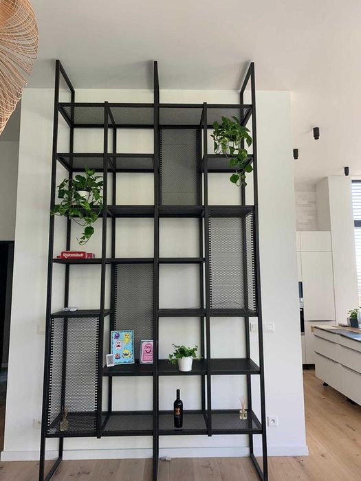 Regał loft industrialny metalowy czarny design