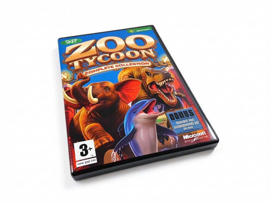N234 Gra PC Zoo Tycoon Complete Collection Strategiczna Gra Symulacyjna Microsoft Game Studios Wydanie Kompletne Retro PC