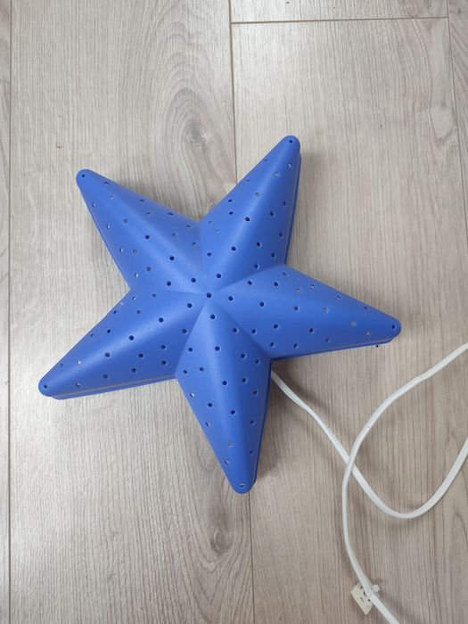 Lampka ścienna Ikea gwiazdka niebieska