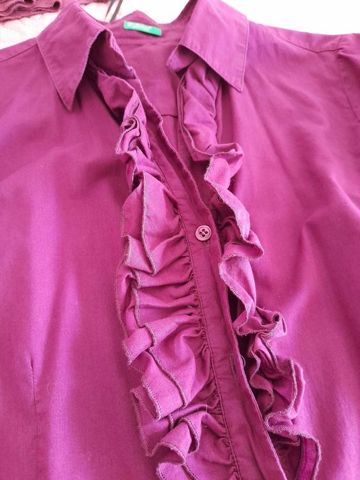 Blusa/Cardigan, United Colors Of Benetton, M/38, rosa