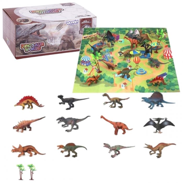 WOOPIE Zestaw Figurki Dinozaury  XL + Mata