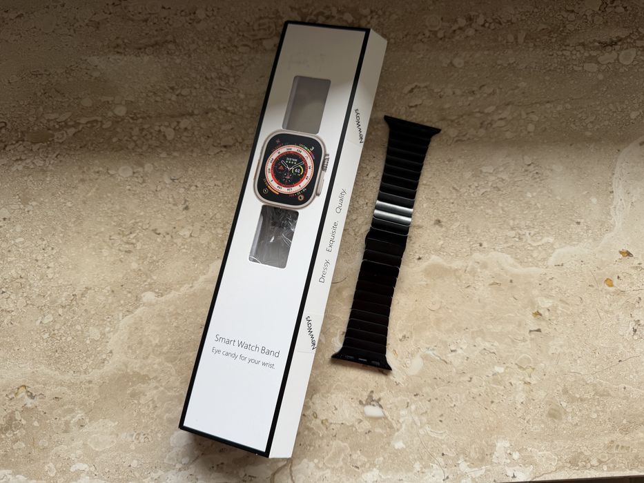 Pasek stalowy do Apple Watch (Ultra / Series 1–11) – stan idealny