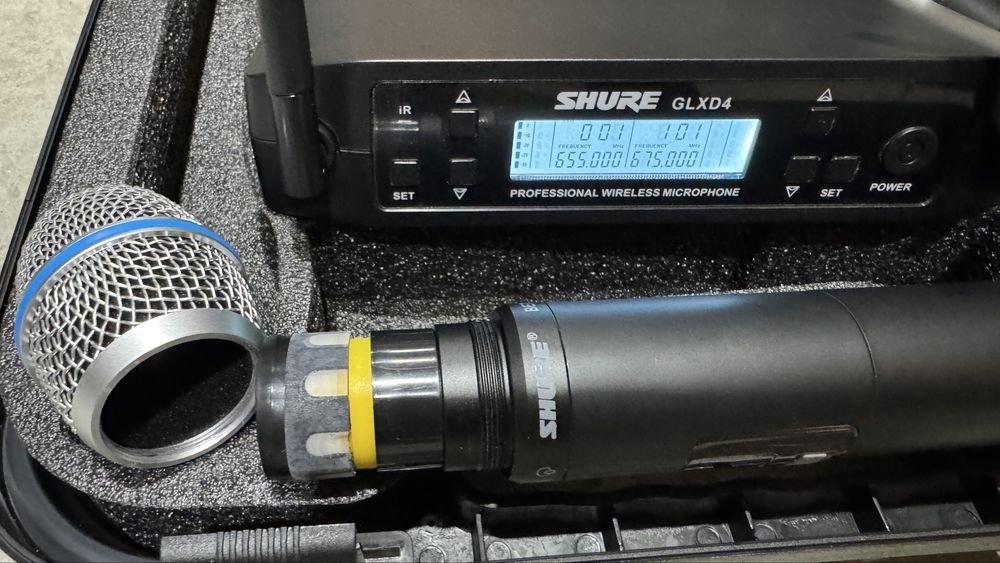 Радіосистема Shure GLXD Beta87 з 2 ручними мікрофонами, радіомікрофон