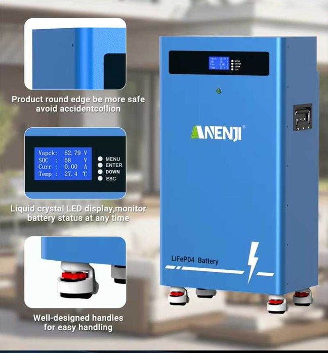 Magazyn Energii LiFePo4 ANENJI 16KWh 51.2V 300AH