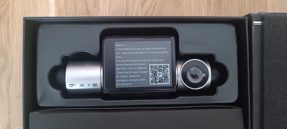 Відеореєстратор з двома камерами 4k GPS WI-FI