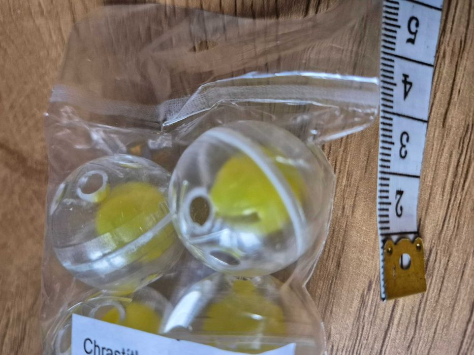 10 Ażurowych Piłeczek/Grechotek Plastikowych - Średnica 26 mm