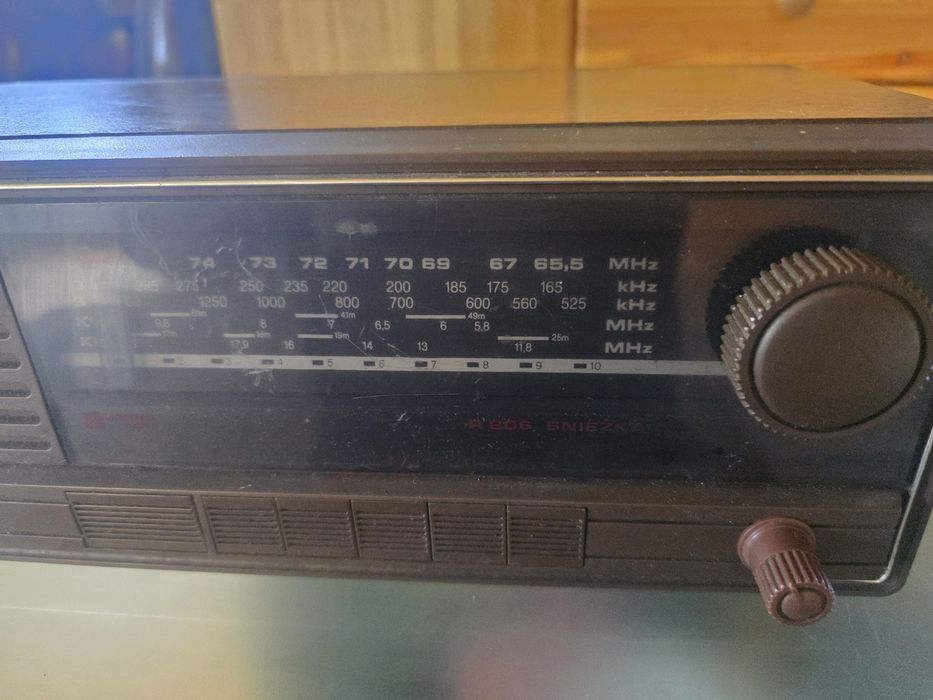 Radio Unitra Diora R-206 Śnieżka PRL  sprawne