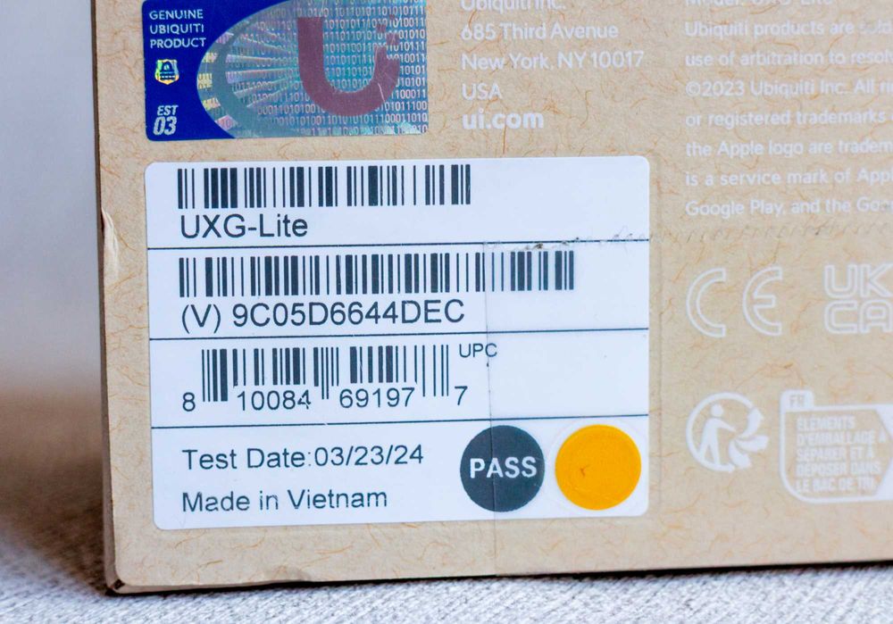 Ubiquiti UniFi Gateway Lite UXG-Lite маршрутизатор / security gateway