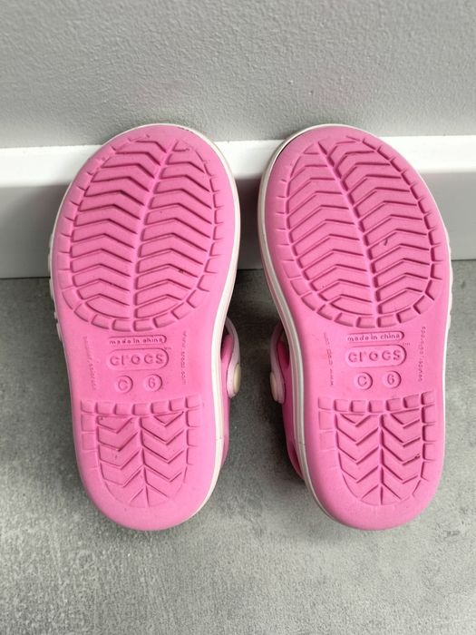 Crocs dziewczynka sandały różowe - Bayaband Sandal, rozmiar C6, 22-23