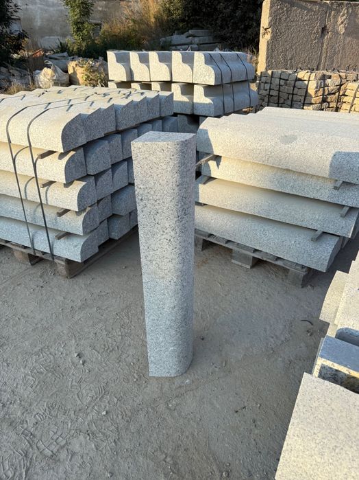 Obrzeże granitowe, palisada, krawężnik najazdowy 14x16 cm