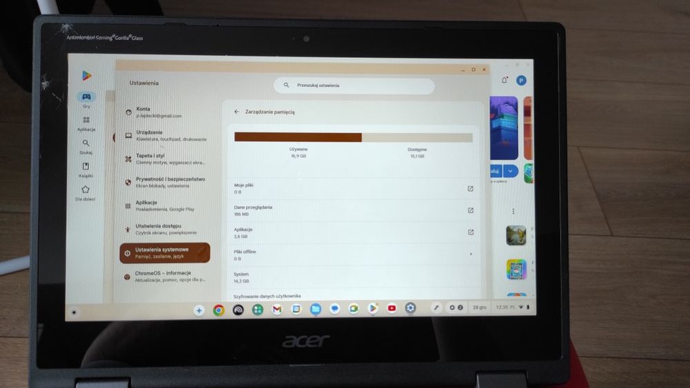 Laptop Acer Chromebook Spin 511 R752TN-C3SU dotykowy 2w1 Sklep Play