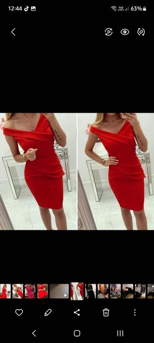 Nowa krotka czerwona xs