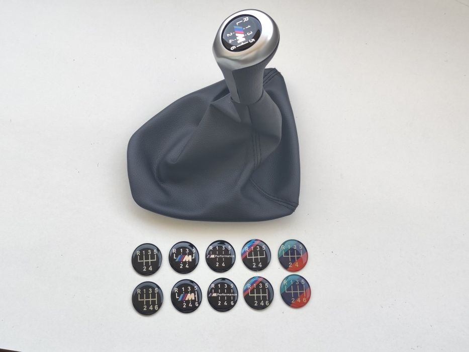 Manete Moca Manípulo Manopla Maçaneta Alavanca e Fole velocidades BMW Pele Perfurada Mate Madeira Cromada 5 6 M E90 E91 E92 E93 Serie 3 Mudanças Novo