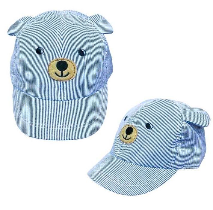 New collection nowa czapka z daszkiem I uszkami niebieska r. 48