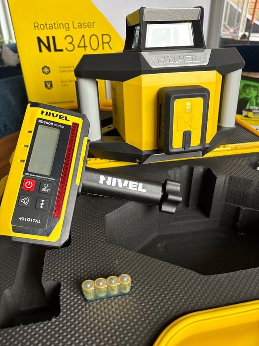 Niwelator laserowy NIVEL SYSTEM NL 340 R Digital Statyw Łata Nowy FV