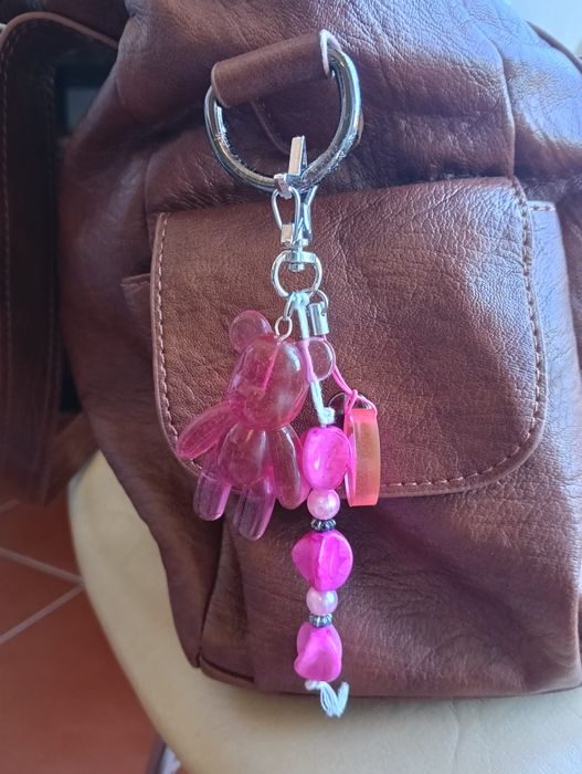 Bag charm artesanal urso