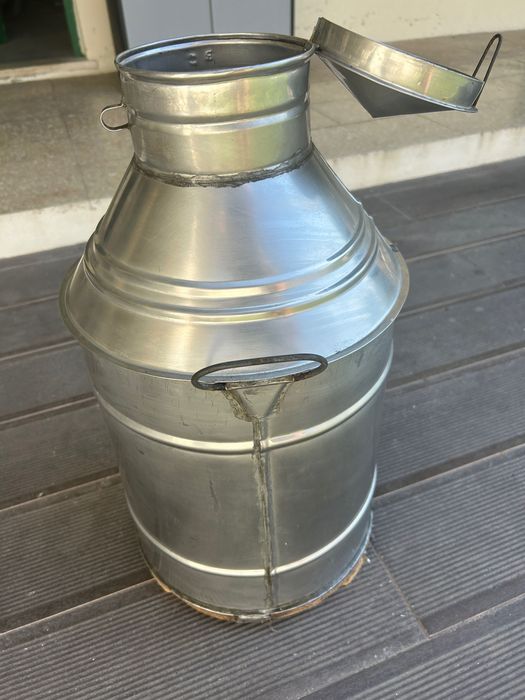 Pote para azeite em inox artesanal 20 lts