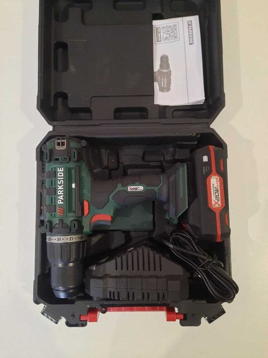 Акумуляторний дриль шурупокрут Parkside PABS 20-Li E6