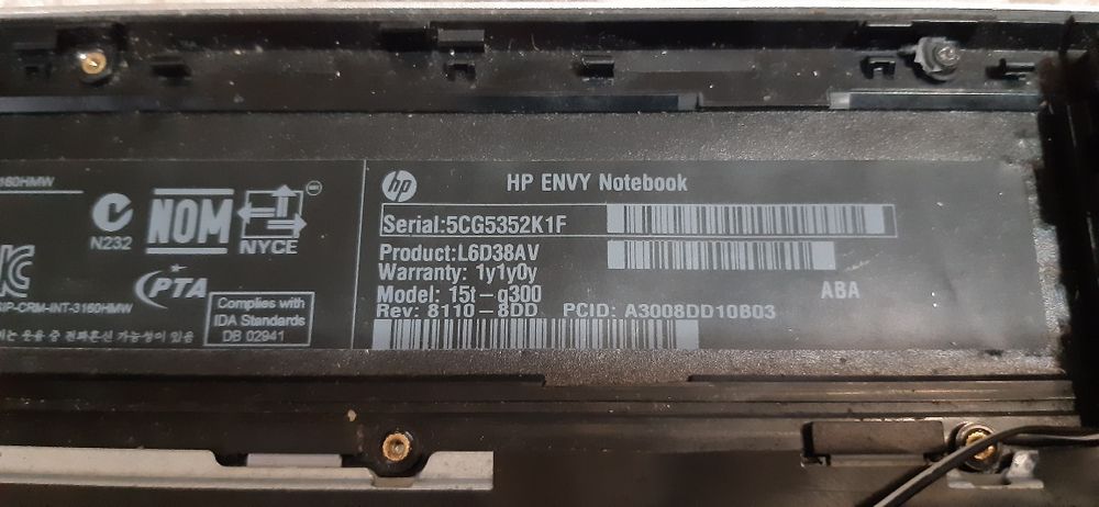 HP ENVY M6 корпус