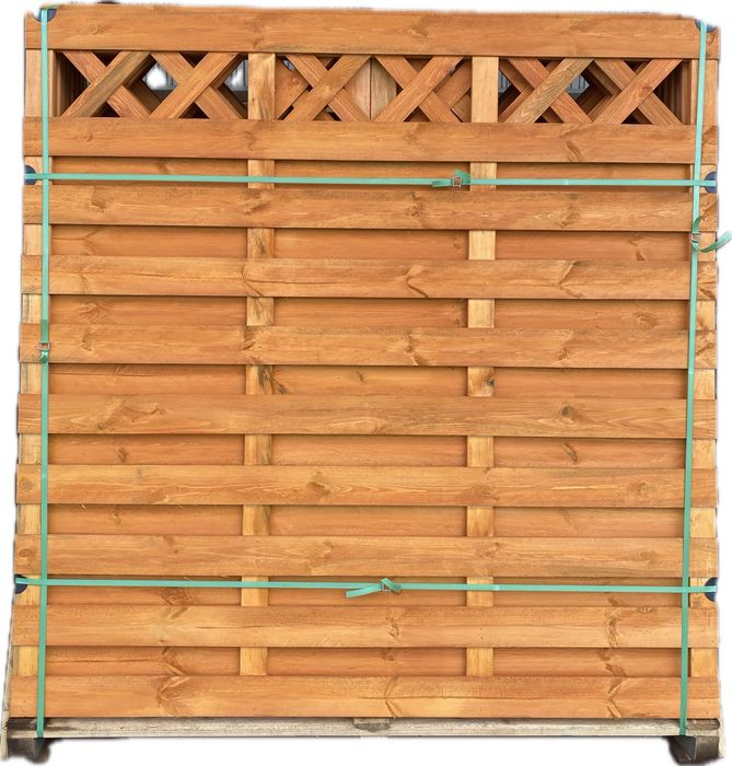 płot lamelowy 180 x180 kolor pinia