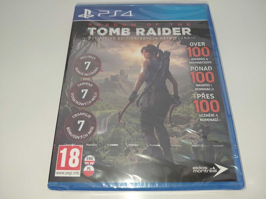 ps4 SHADOW OF THE TOMB RAIDER DEFINITIVE edition po polska, nowa! v1
