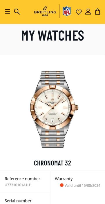 Breitling Chronomat 32mm Stal / Złoto