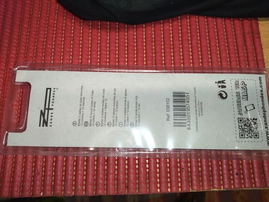 Caixa de 2 pack de giz