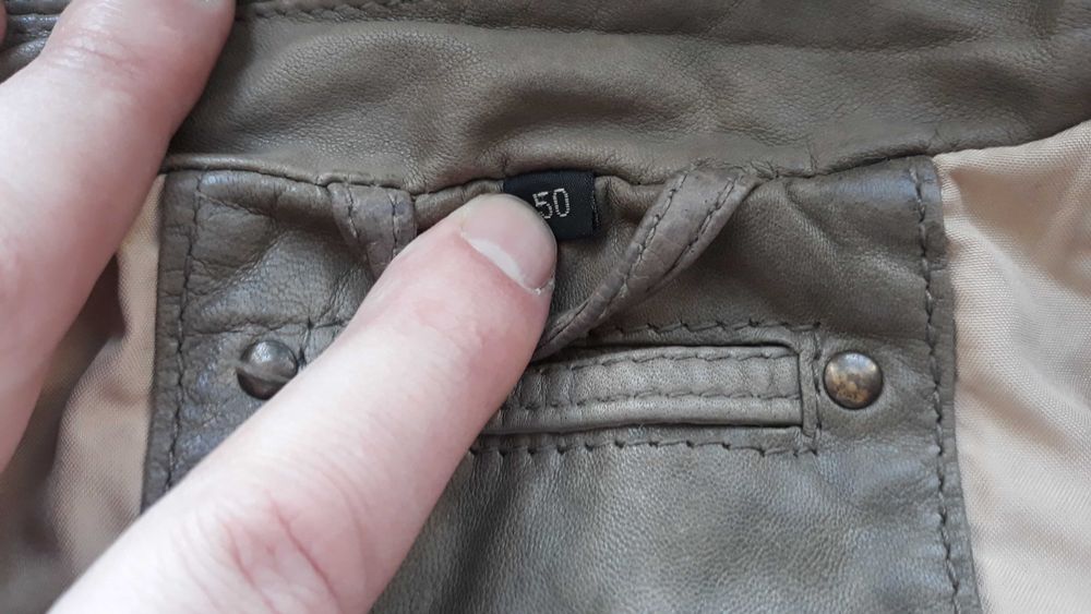 шкіряна куртка 50 розмір Mainpol