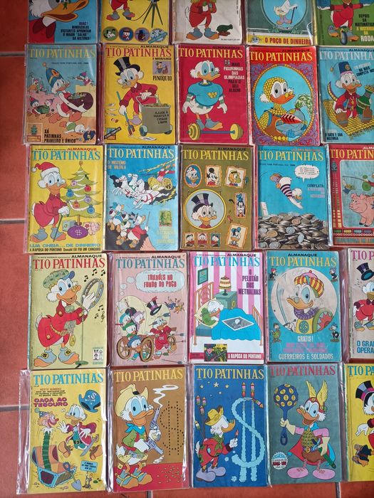 65 Livros Tio Patinhas desde o n° 3, 1a Edição desde 1964