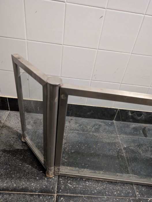 Frente lareira aço inoxidável