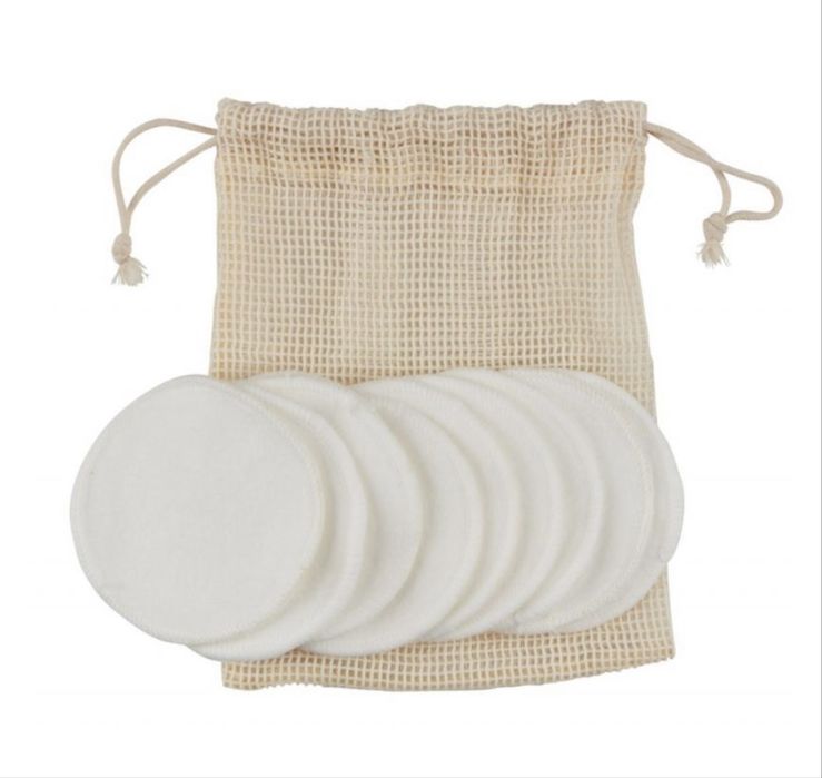 Багаторазові диски для зняття макіяжу, 70% бамбук та 30% бавовна