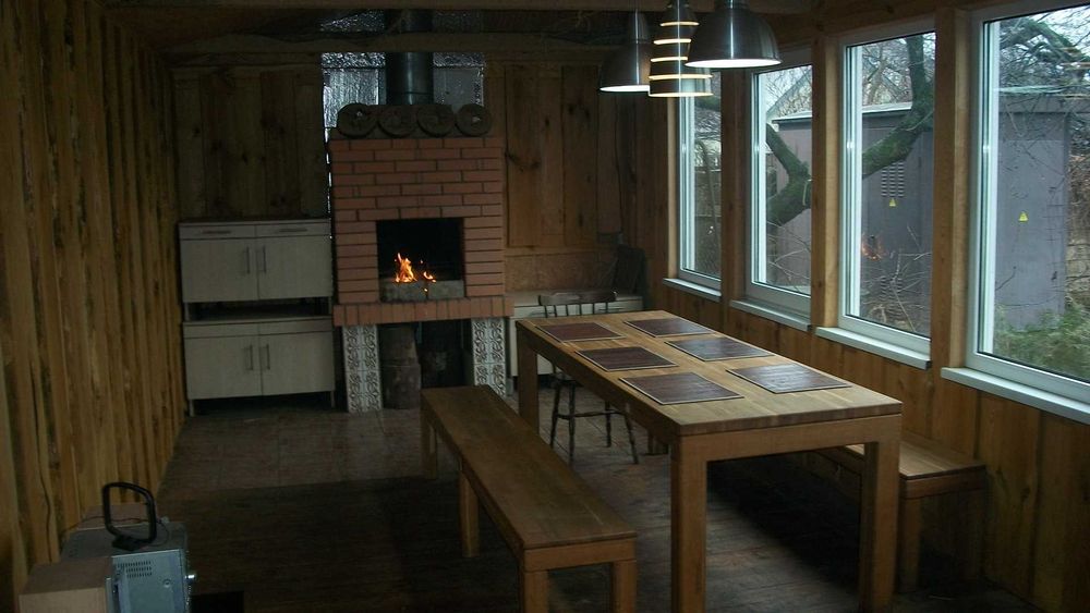 Лазня  Баня Сауна и зимняя  беседка альтанка отопление Свет всегда