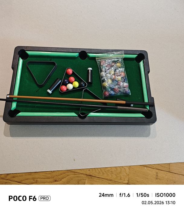Gra Stołowa Bilard / Snooker dla dzieci - Kompletny zestaw