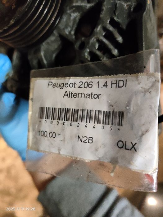 Alternator peugeot 206 1.4 HDI