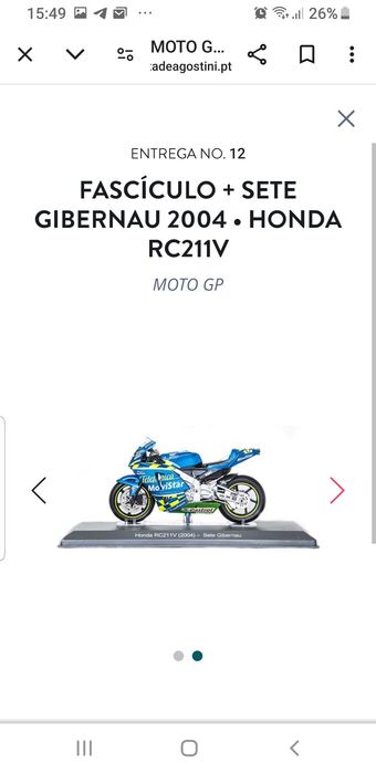 MOTOGP coleção miniaturas escala 1/18