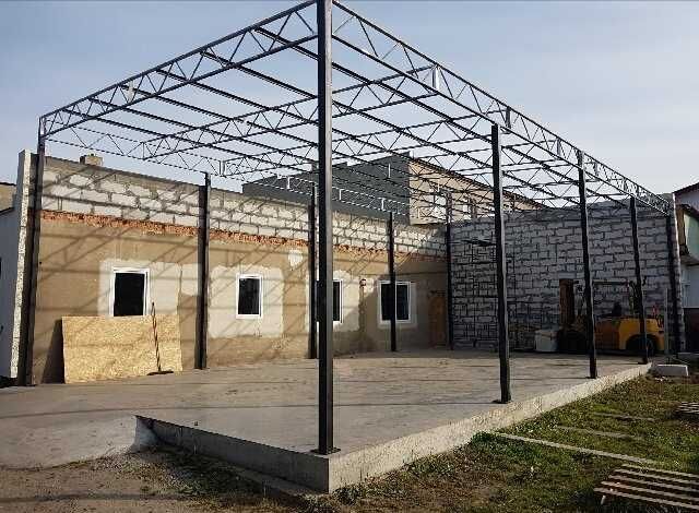 Wiata rolna garaż Konstrukcja skręcana 12,3 x 8,1m Hala Magazyn Blacha