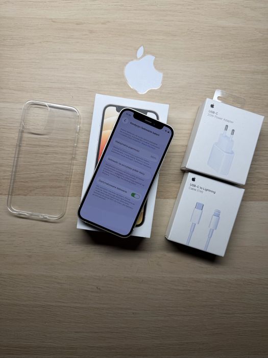iPhone 12 mini 64gb biały bateria 100% komplet