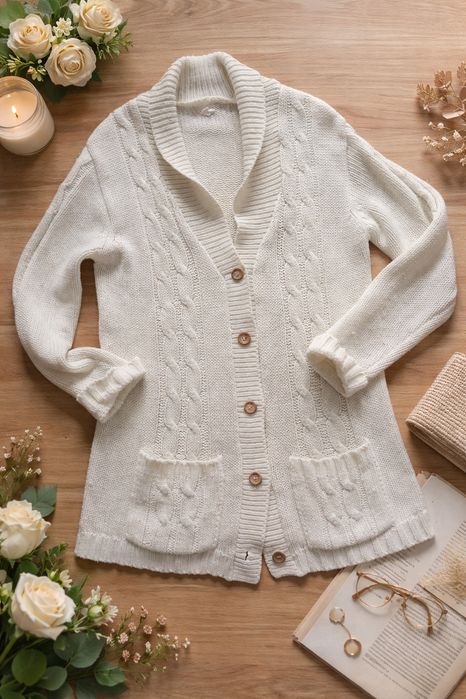Sweter damski rozpinany