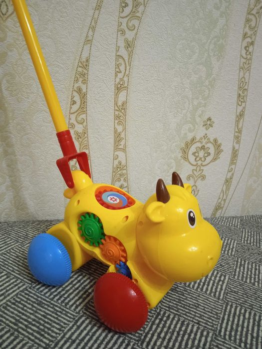 Каталка дитяча корівка, бичок