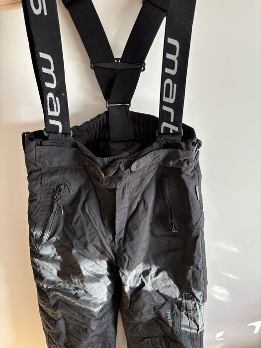 Spodnie narciarskie martes dziewczece czarne 146