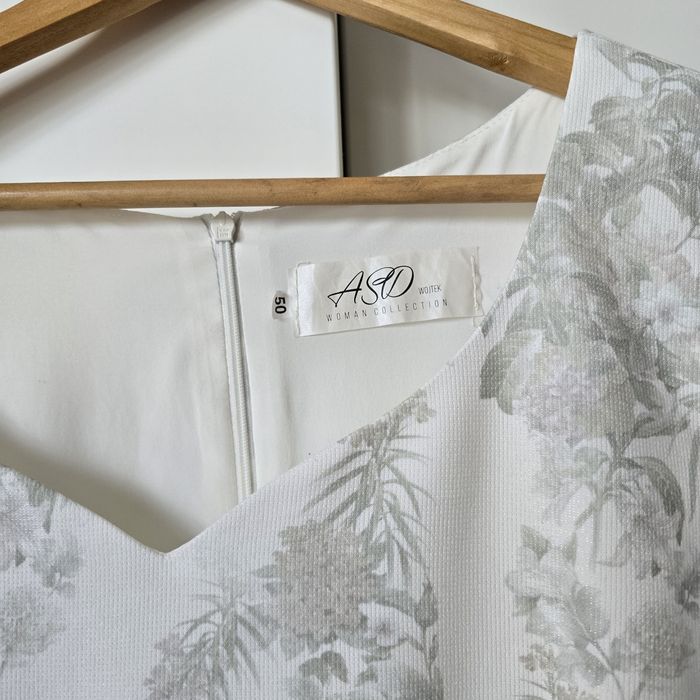 Sukienka plus size krótki rękaw 46 wieczorowa 48 koktajlowa 50